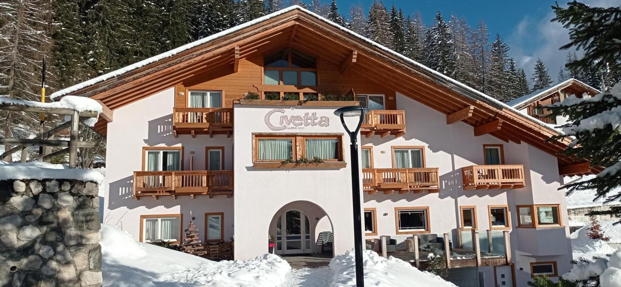 סלבה די קדורה Hotel Garni Civetta מראה חיצוני תמונה